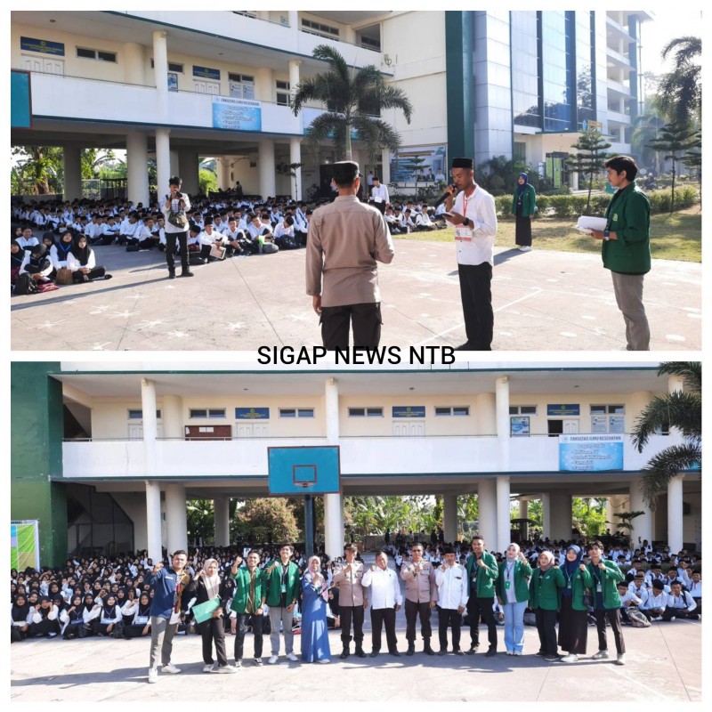 Foto Suana Meriah saat Kasat Binmas Kompol Maad Adnan, KBO Satbinmas Ipda I Wayan Budiarta, Kabiro Kemahasiswaan UMMAT, Drs. Amil, M.M., dan Ketua Panitia PKKMB, Rudi Arrahman, M.Pd dalam Kegiatan PKKMB UMMAT Tahun Akademik 2024/2025 pada Jumat (20/09/2024) (Sumber: Humas Polresta Mataram) Foto Suana Meriah saat Kasat Binmas Kompol Maad Adnan, KBO Satbinmas Ipda I Wayan Budiarta, Kabiro Kemahasiswaan UMMAT, Drs. Amil, M.M., dan Ketua Panitia PKKMB, Rudi Arrahman, M.Pd dalam Kegiatan PKKMB UMMAT Tahun Akademik 2024/2025 pada Jumat (20/09/2024) (Sumber: Humas Polresta Mataram)